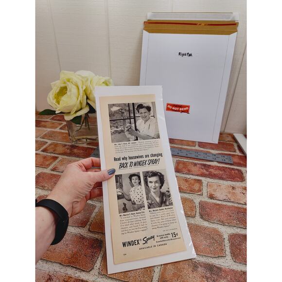 1950 Windex Read Why Happy Housewives Are Switching Back to Windex Vtg Print Ad - Picture 2 of 7